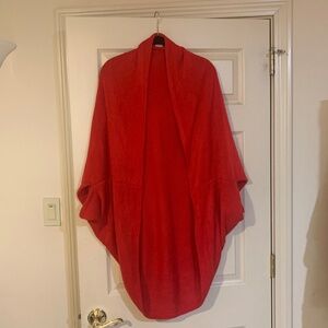 Lexi York Red Cocoon Sweater sz OS